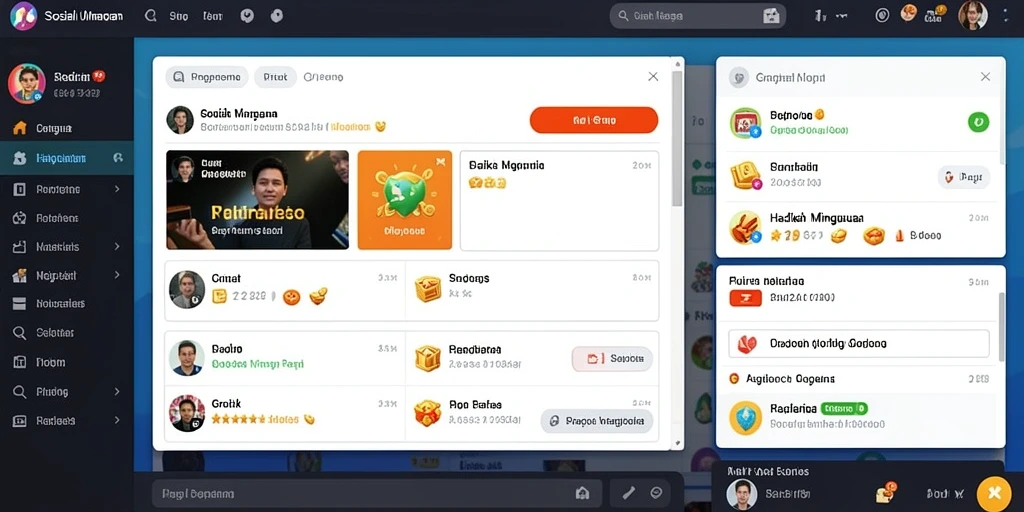 Tampilan antarmuka pengguna yang modern dan menarik.