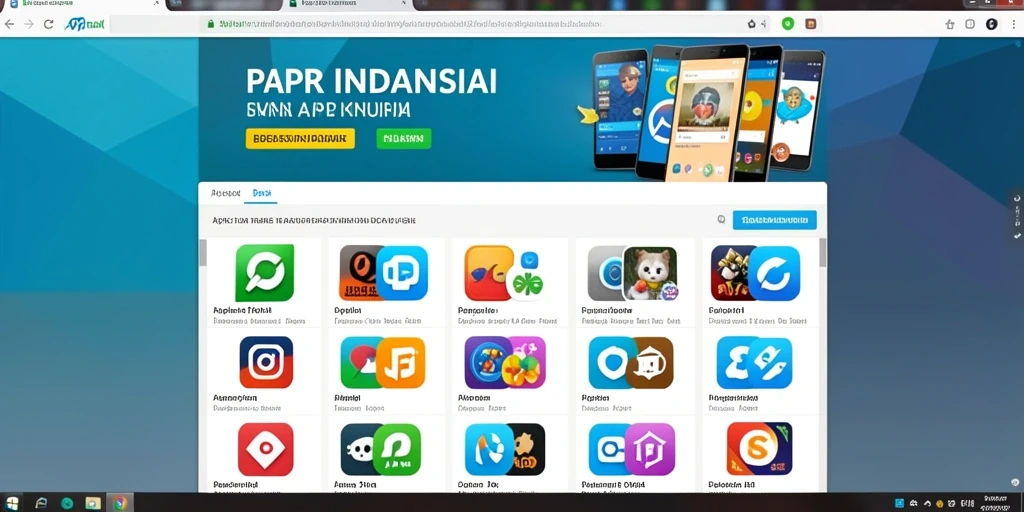 Tampilan awal permainan yang menarik dan penuh warna.