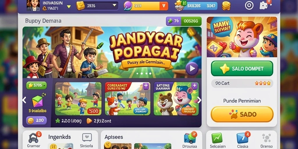 Tangkapan layar GOGO77 yang menampilkan aksi karakter di level menarik.