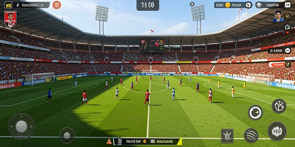 Tampilan grafis yang menawan saat bermain slot.