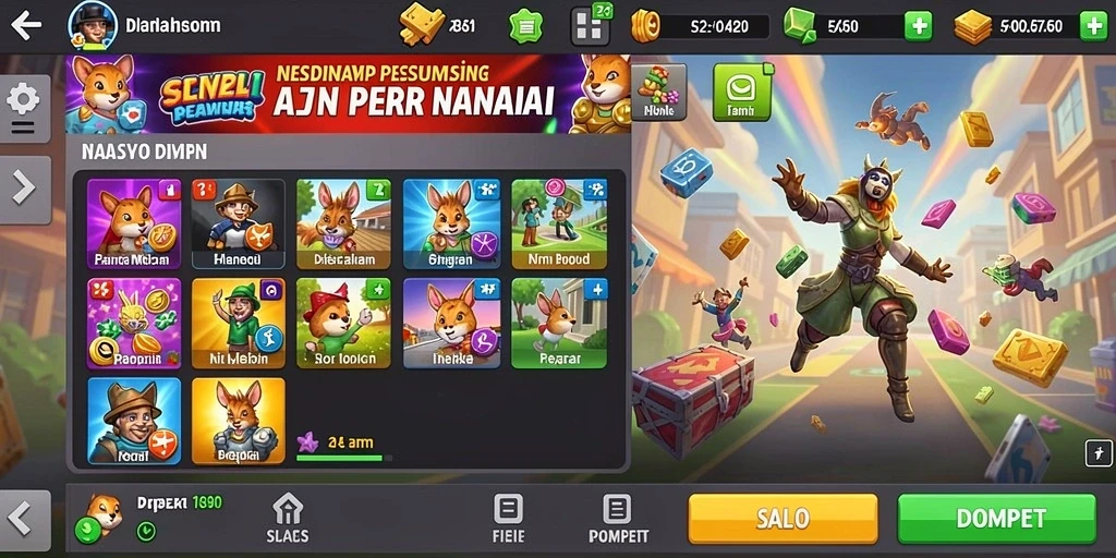 Tampilan antarmuka JERUKBET yang menarik dan mudah dinavigasi.