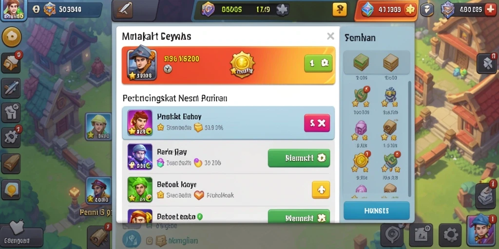 Tangkapan layar fitur karakter lucu dalam OCATOTO.