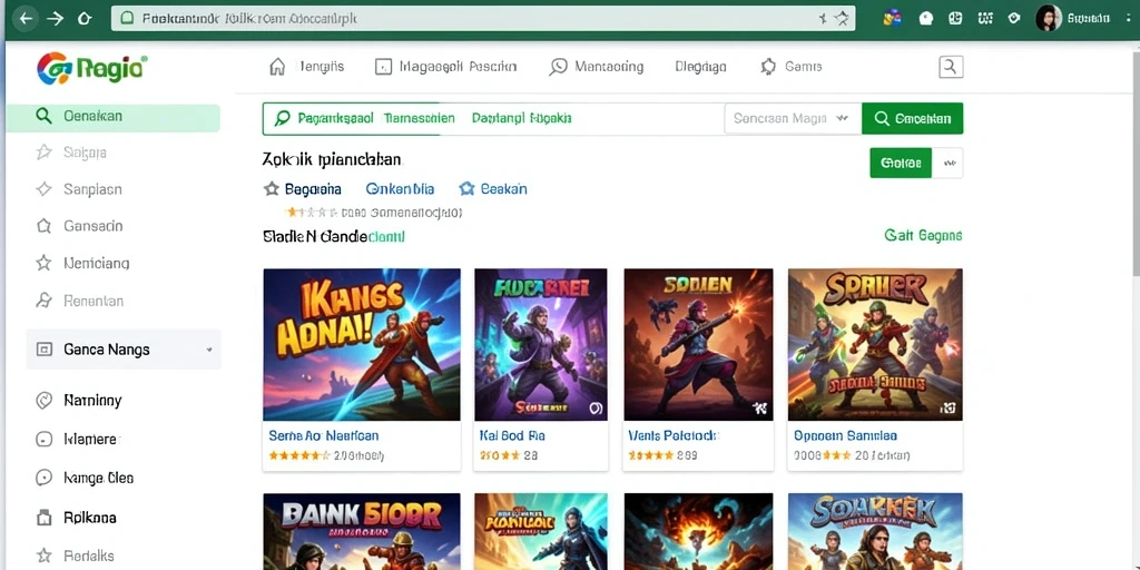 Tampilan awal permainan yang menakjubkan.