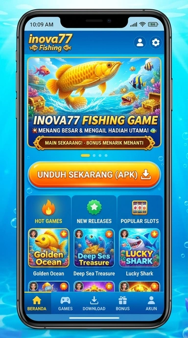 Cuplikan layar menu unduhan inova77 untuk perangkat Android